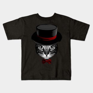 illusionist Cat V2 Kids T-Shirt